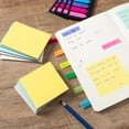thumbnail image 5 of Souew Large Size Morandi Sticky Notes, 100 Sheets Per Pad Tearable Adhesive Memo Notepads, 5 Assorted Colors Sticky Notes for Studnet Study Office Reminder Book Marking, 5 of 7