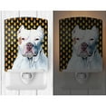 thumbnail image 2 of Caroline's Treasures SC9166CNL Pit Bull Candy Corn Halloween Portrait Ceramic Night Light, 6x4x3", multicolor, 2 of 2