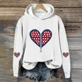 thumbnail image 3 of NAISIBABY Girls Valentine's Day Hoodie, Long Sleeve Fleece Lined Heart Prints Fall Winter Fashion Hooded Sweatshirt White 13T, 3 of 5