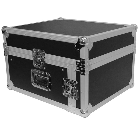 Seismic Audio 4 Space Rack Case with Slant Mixer Top - Amp Effect PA/DJ Pro Audio - SAMRC-4U