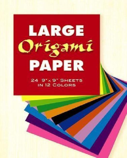 Large Origami Paper 24 9 x 9 Sheets in 12 Colors Walmart Canada