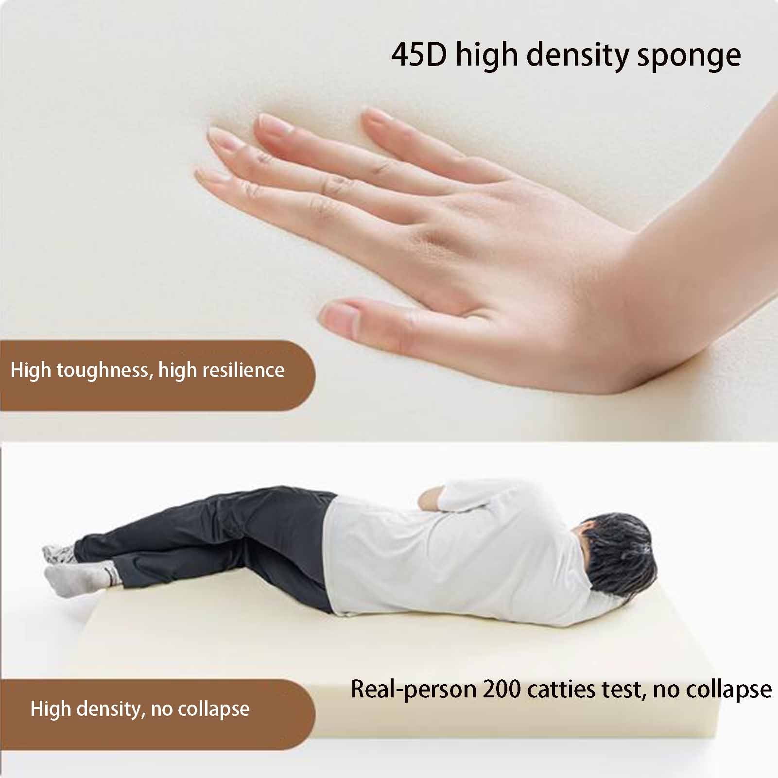 Bed Wedge for Mattress Headboard Wall, Soft Bed Headboard Pillow,Wall Gap Filler,Rectangle Thick Foam Gap Filler,Washable Cover for Bed/Headboard/Wall