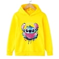 thumbnail image 4 of Sudadera con capucha Kawaii Lilo Stitch para niños y niñas, ropa de moda para bebés, sudadera de punto cálida de otoño, 2024, 4 of 5