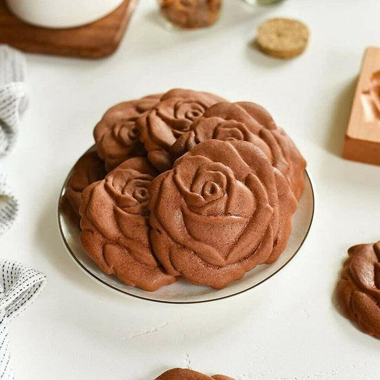 1Pc Wooden Mold Shortbread Mould Flowers Pattern Raspberry Carving Cookie  Mold Stamp Mould Bakeware Tool Birthday Party Supplies