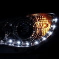 thumbnail image 6 of R8 Style DRL LED Light Strip Projector Headlight Head Lamp Replacement in Chrome Housing Clear Lens Made For And Compatible With 2006 - 2007 Subaru Impreza WRX STI 06 07, 6 of 9