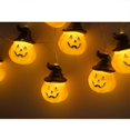 thumbnail image 3 of Guirnalda De Luces De Halloween En Forma De Calabaza, Guirnalda De Luces Led, Accesorios De Decoración De Fiesta Para Vallas, Jardines, Terrazas Monstrate HA037108-00, 3 of 6
