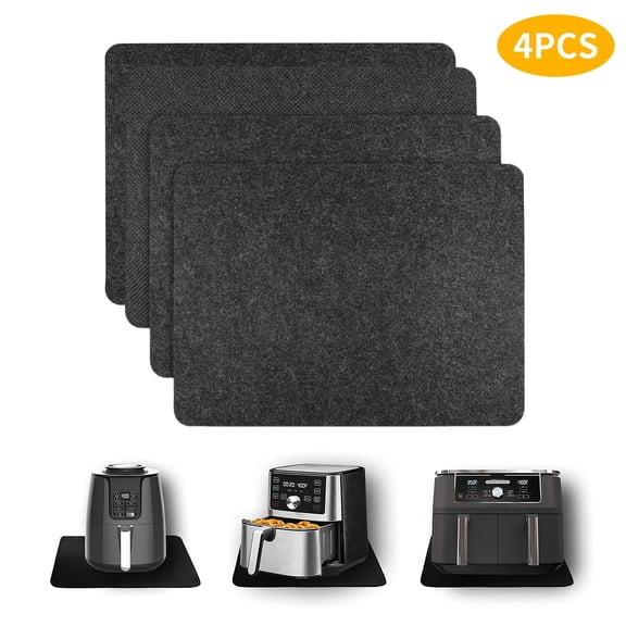 TAETOE  4 Pcs Heat Resistant Pad Countertop Protector Mat Coffee Maker Mat for Countertops with Sliding Function for Air Fryer, Blender, Coffee Maker, Toaster