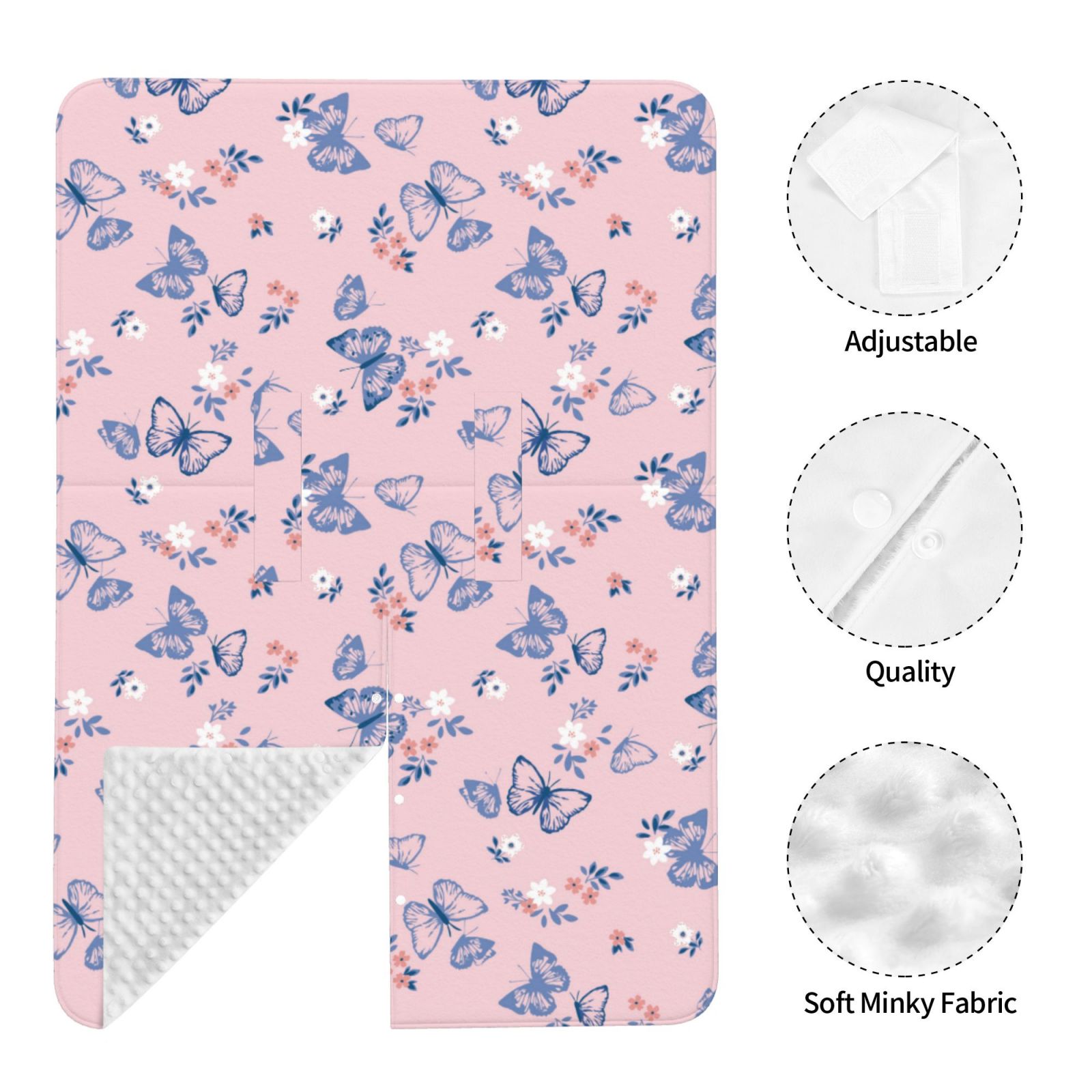 Car Seat Cover Baby - Butterfly print A Breathable Infant Car Seat Cover for Baby Carseat, Lightweight Comfort Baby Essentials Must Haves Newborn Stuff for Girl Boy