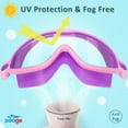 thumbnail image 2 of 2 Pack Anti-Fog Anti-UV Wide View Swimming Goggles for Kids 3-14, 2 of 12