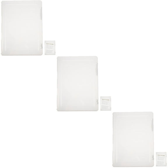 WORGEOUS 3-Piece Plastic File Holder Set, Folding Document Storage Box Organizer for School and Office Use