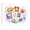 Color 4, variant on Classroom 8 Pack Art Acoustic Panels Sound Absorbing Colorful Education Science Technology Engineering Math Elements Decorative Soundproof Wall Panels Self Adhesive for Nursery Kids Game Room 48"x32"