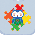 thumbnail image 4 of Inktastic Autism Awareness Puzzle Piece Owl Boys or Girls Baby Bib, 4 of 4