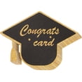 thumbnail image 1 of UPGRATOR 30Pcs Black Paper Graduation Cap Greeting Cards for Written Messages and Party Invitations, 1 of 5