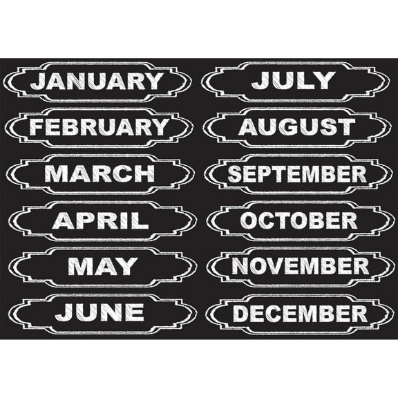ASHLEY PRODUCTIONS Months of The Year Die-Cut Magnets