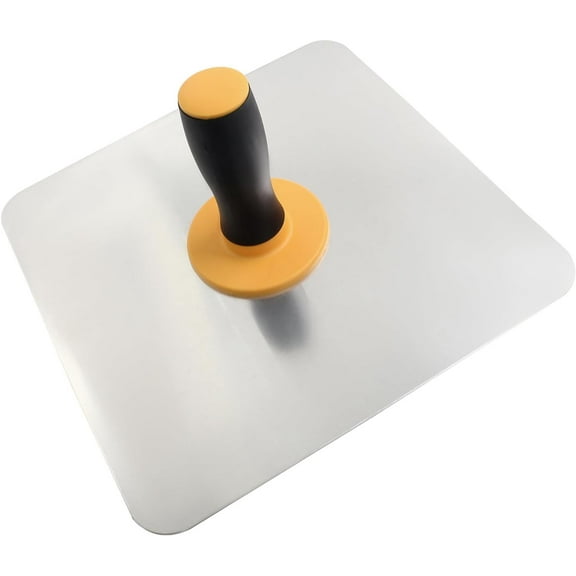 Aluminum Plaster Hawk, 12 Inch Mortar Board Holder with Soft Handle, Plastering Hawk Tool for Mortar, Drywall