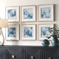thumbnail image 4 of Uttermost Fresh Start Blue Abstract Prints Set of 6, 4 of 14