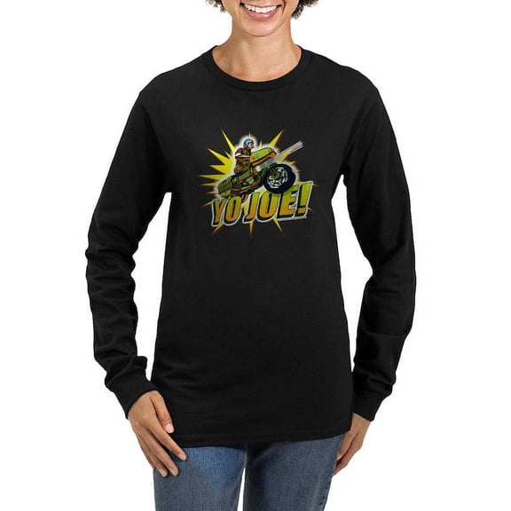 CafePress - G.I. Joe YO Joe Women's Long Sleeve Dark T Shirt - Women's Long Sleeve Graphic Tee Casual Fit