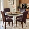 thumbnail image 2 of Dining Chairs Set of Parsons Style Linen   Chairs with  Back  for Round Kitchen Table or Small Dining Room Comfortable &; Stylish, 2 of 6