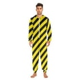 thumbnail image 6 of joogoo Yellow Stripes Unisex Adults Onesies Pajamas Jumpsuits L, 6 of 7