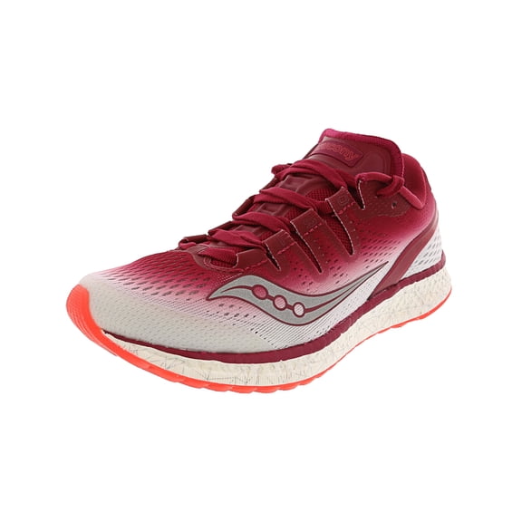 Saucony Women's Freedom Iso Berry / White Ankle-High Mesh Running Shoe - 6M