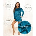MINTREUS Women's Velvet Pajama Set Long Sleeved Shorts Pajama 2Piece