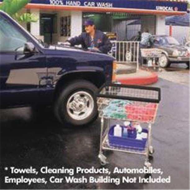 R&B Wire 350E Wire Frame Metal Car Wash Towel Cart Chrome Walmart