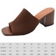 thumbnail image 2 of Sandalias de tacón grueso de bloque bajo de punto Zapatos de tacón de vestir Sandalias de tacón para mujer, 2 of 8
