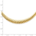 thumbnail image 6 of 14K Yellow Gold Fancy Necklace Chain Polished Graduated Link 18 inch 8 mm, 6 of 6