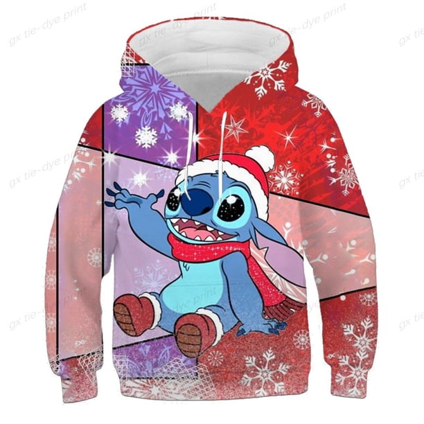 ¡Novedad de 2022! Sudaderas de la colección Disney Stitch, camisetas para hombres y mujeres, sudaderas con capucha informales holgadas estampadas, camisetas de pareja a la moda para niños 100 zhangyuxiang CONDUJO