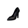 thumbnail image 1 of 1/6, Zapatos de tacón alto para mujer, Zapatos de tacón de aguja, para figuras de 12 pulgadas. negro, 1 of 3