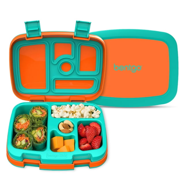 Fiambrera Bentgo Kids estilo Bento con 5 compartimentos, color naranja