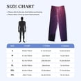thumbnail image 4 of Fotbe Thunderstorm Violet Purple Pantalones de Pijama para Hombre, Pantalones de Dormir, Pantalones de Casa con Cintura Ajustable y Bolsillos-Medium, 4 of 6