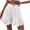 White, variant on AOOCHASLIY Womens Shorts Summer Clearance Women's Fashion Solid Color Casual Wide Leg Ruffle Loose High Waist Shorts Pants