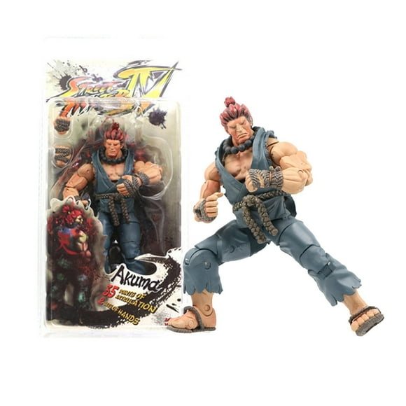 7 INCH Capcom Street Fighter Iv 20Th Anniversary Chun-Li Action Figure Box Set Street Fighter Akuma Gouki Action Figure Toys for Kids Ages 3 And Up