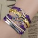 thumbnail image 3 of Pulsera tejida hecha a mano de múltiples capas para hombres y mujeres, brazalete de aleación unisex, joyería, 3 of 4
