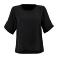 thumbnail image 1 of Blusa George para Dama, Blusa Manga 3/4 Amplia Cuello Redondo Negro Talla G, 1 of 4
