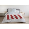 thumbnail image 3 of Simply Daisy Graduated Stripe Fleece Throw Blanket, Ligonberry Red, Small Throw, 3 of 4