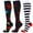 aa10_Multicolor, variant on Gymvis Womens Socks Compression Stretchy Gym Knee High Home Sock for Women 3 Pairs