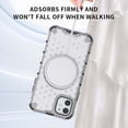 thumbnail image 3 of 2-in-1 Magnetic Phone Case for iPhone 11, [Anti-fall] [Compatible with MagSafe] Shockproof Translucent Honeycomb Pattern Back Ultra Slim Protective Case for iPhone 11,Green, 3 of 9