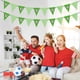 thumbnail image 1 of Guirnalda triangular para fiestas temáticas de fútbol | Banderas colgantes de papel impermeables para ver partidos, cumpleaños y eventos en el campus., 1 of 6