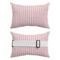 thumbnail image 2 of Pack of 4 Outdoor Lumbar Pillow Covers 12x20 Inch, Pink Striped Waterproof Throw Pillow Covers Set, Modern Simple Farmhouse Beige Vintage Indoor&Outdoor Decorative Cushion Cases for Patio Porch Car, 2 of 7