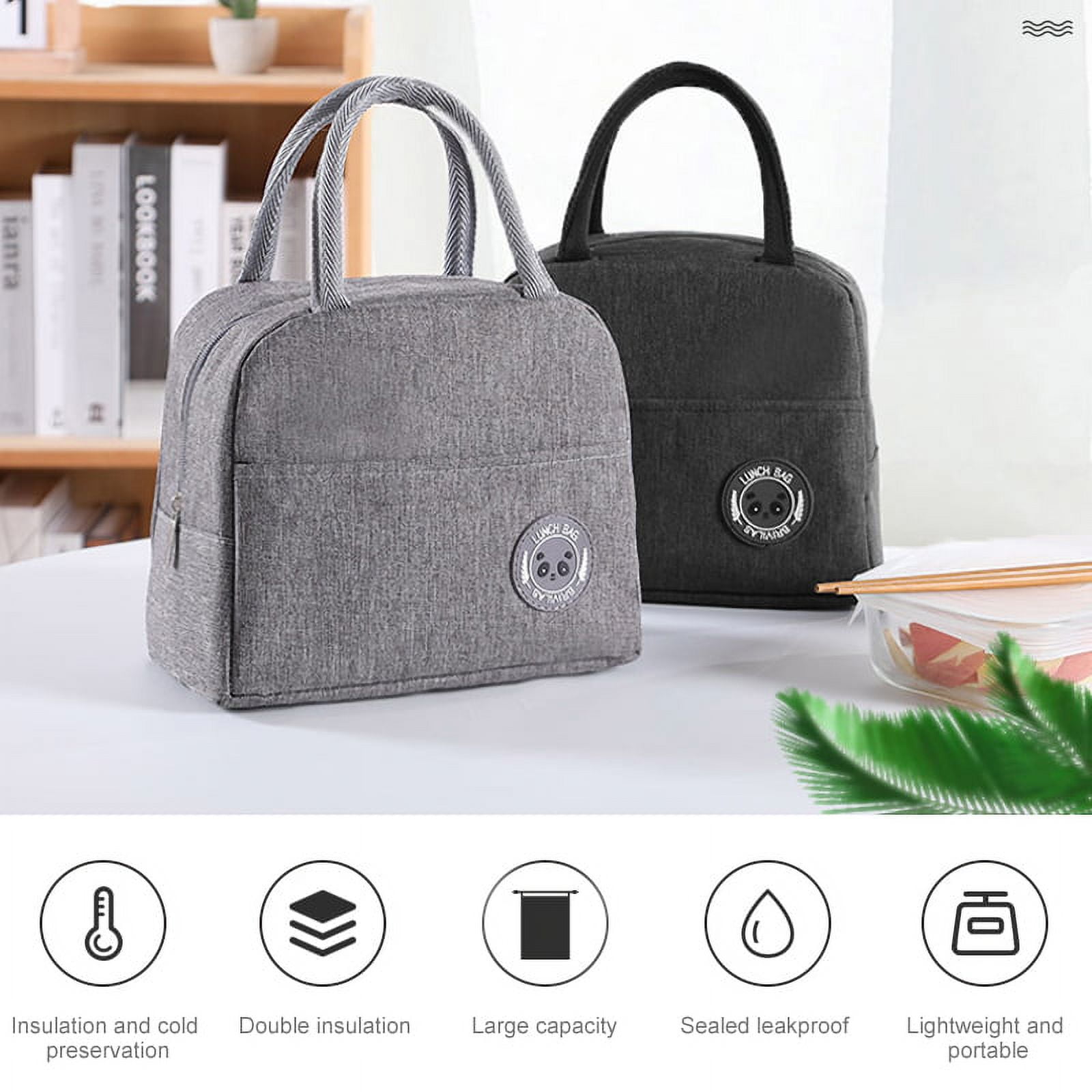 ZVOSOO Insulated Lunch Bags for Women and Men, Reusable Lunch Boxes,  Waterproof Tote Bag for Work, O…See more ZVOSOO Insulated Lunch Bags for  Women