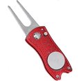 thumbnail image 3 of Golf Divot Repair Tool Stainless Steel Folding Divot Tool Golf Ball Marker Golf Ball Fork For Golfer Training Repair Accessories Set (red) (1pcs), 3 of 4