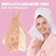 thumbnail image 3 of Adult Hair Drying Towel Dry Cap Towel Cap Quick Drying Lightweight Strong Absorbent Orange, 3 of 8