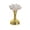 Clear, variant on Lotus LED Candle, Flameless Flower Light, a Faceted Bloom Mounted on a Metallic-look Stem Across Dining Tables Mantels Shelves, Decorative Tabletop Lamp for Weddings Dinners