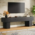 thumbnail image 4 of Tribesigns 63" Farmhouse TV Stand, Low Console Table Television Stand for 55/60/65 Inch TV, Long Media Center for Living Room, Black, 4 of 7