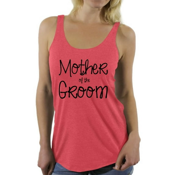 Awkward Styles Women's Mother Of The Groom Cool Graphic Racerback Tank Tops Bridal Bachelorette Party