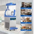 thumbnail image 6 of Slushie Machine Commercial - 500W 15L Tanks Commercial 110V Slushy Maker Machine 304 Stainless Steel Margarita Machines Efficient Cooling The Ideal Slushie Machine for Bars Cafes Restaurants, 6 of 6