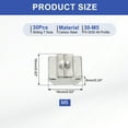 thumbnail image 2 of Uxcell Sliding t Nuts, Hammer Head Fastener Nut Thread t Slide Drop in Nuts for European Standard Aluminum Extrusion Profile M5, 2 of 7