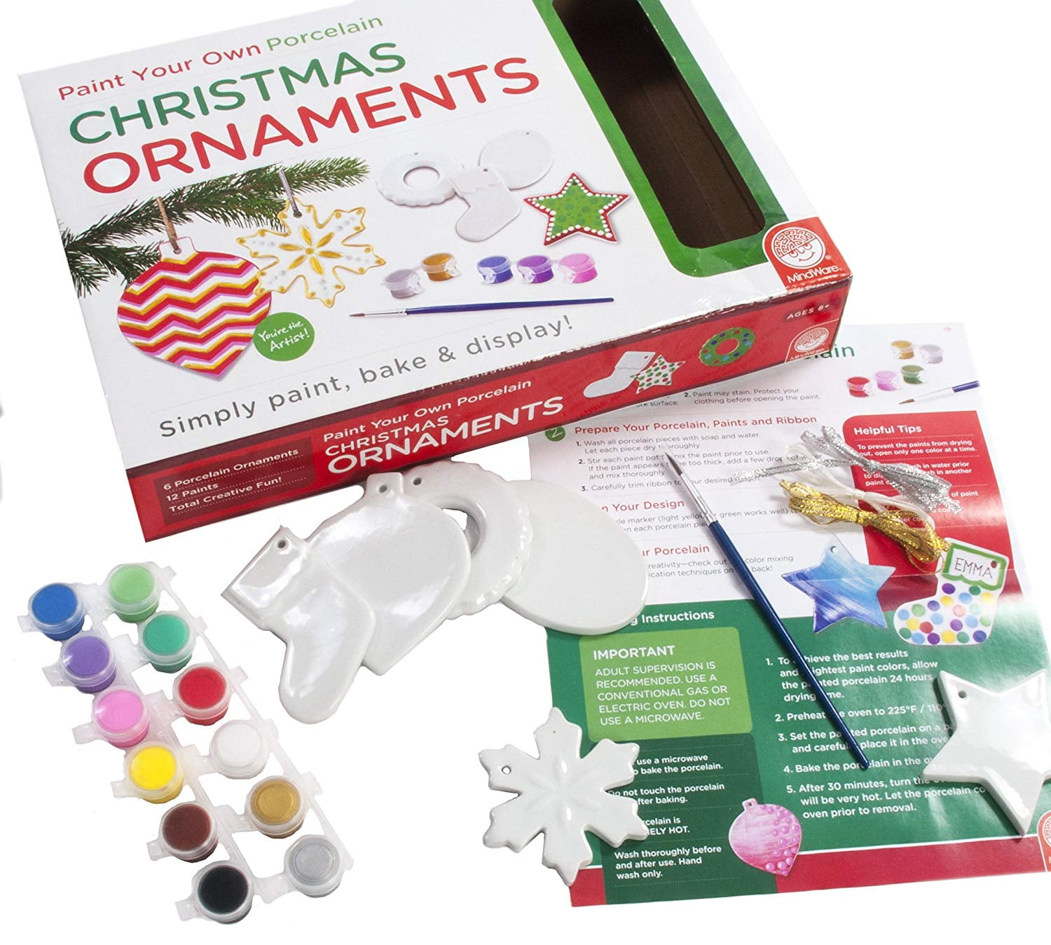 Paint Your Own Christmas Ornaments, EXPRESS YOUR CREATIVITY Paint Your